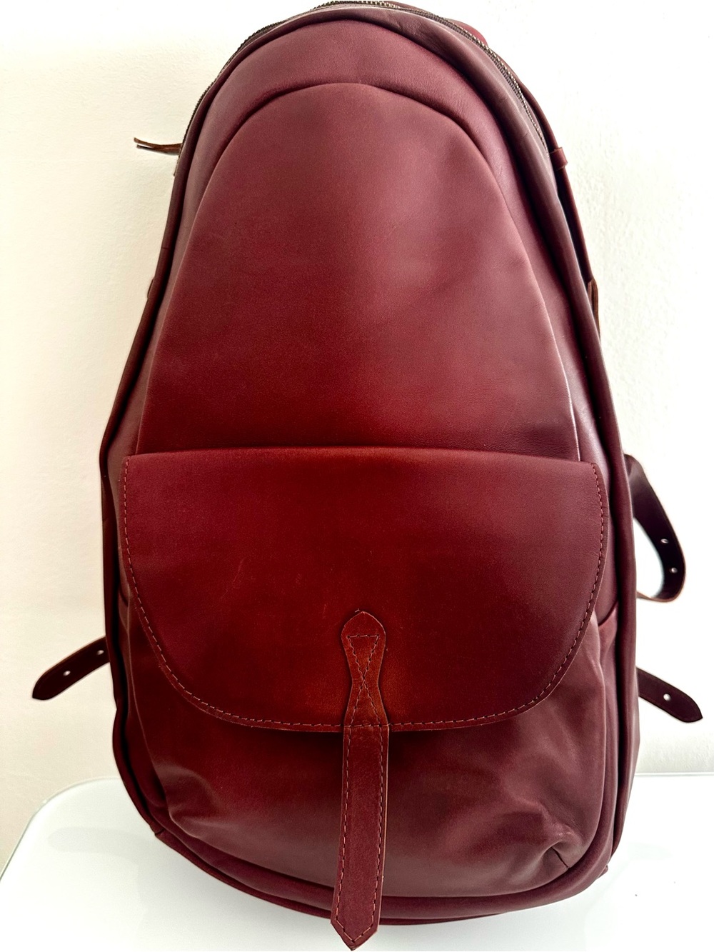 Monreaux Vegan Leather Backpack - Deep Burgundy
